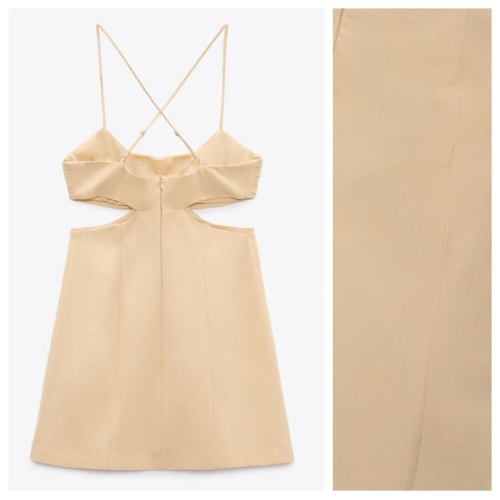 Zara Yellow Cut Out Dress